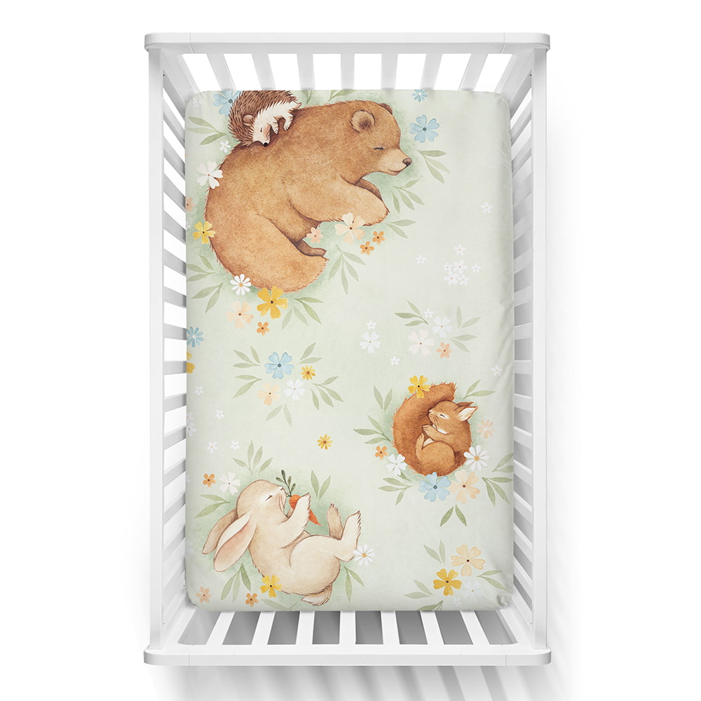 Enchanted Meadow Mini Crib Sheet