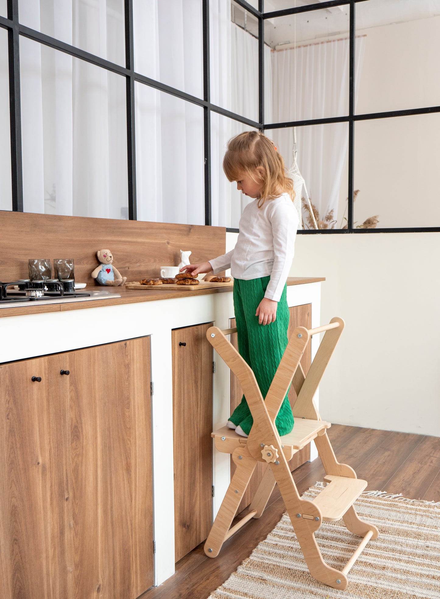 Foldable Kitchen Tower Desk