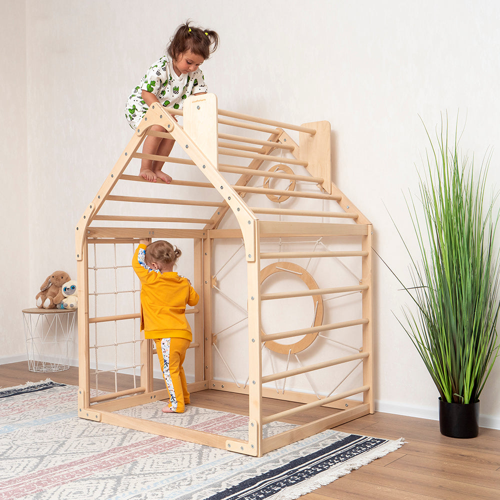 Wooden Climbing Playhouse