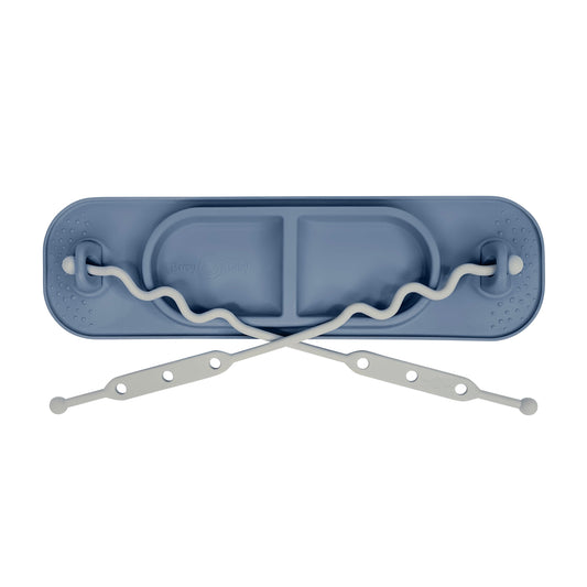 Busy Baby Mini Mat with Toy Straps PEWTER