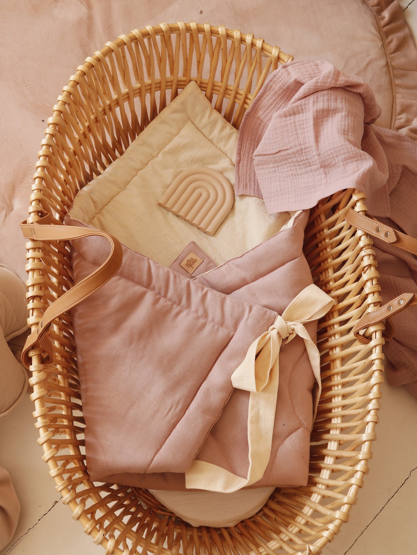 Muslin "Baby Pink" Baby Swaddle Blanket