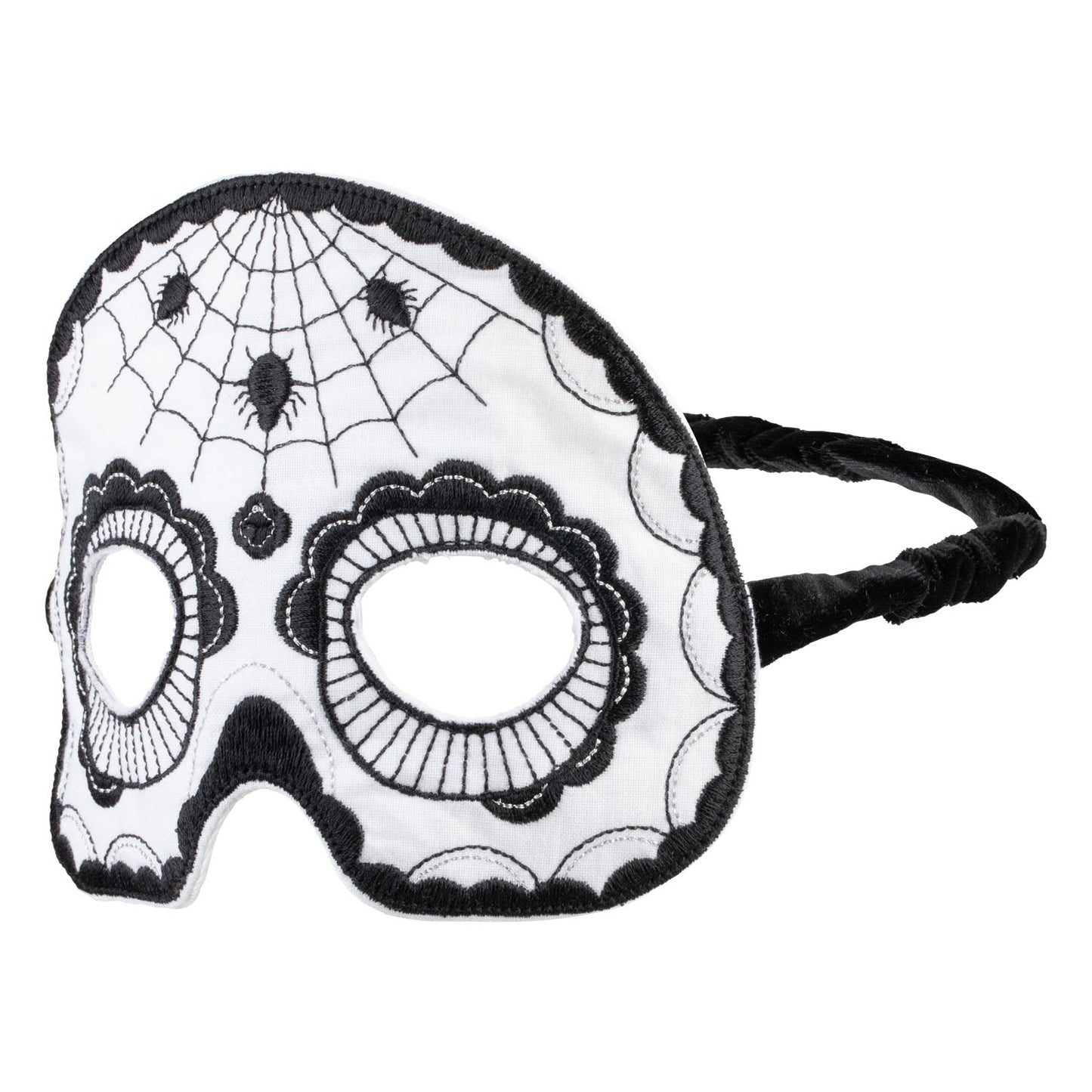 Black Halloween Skull Mask