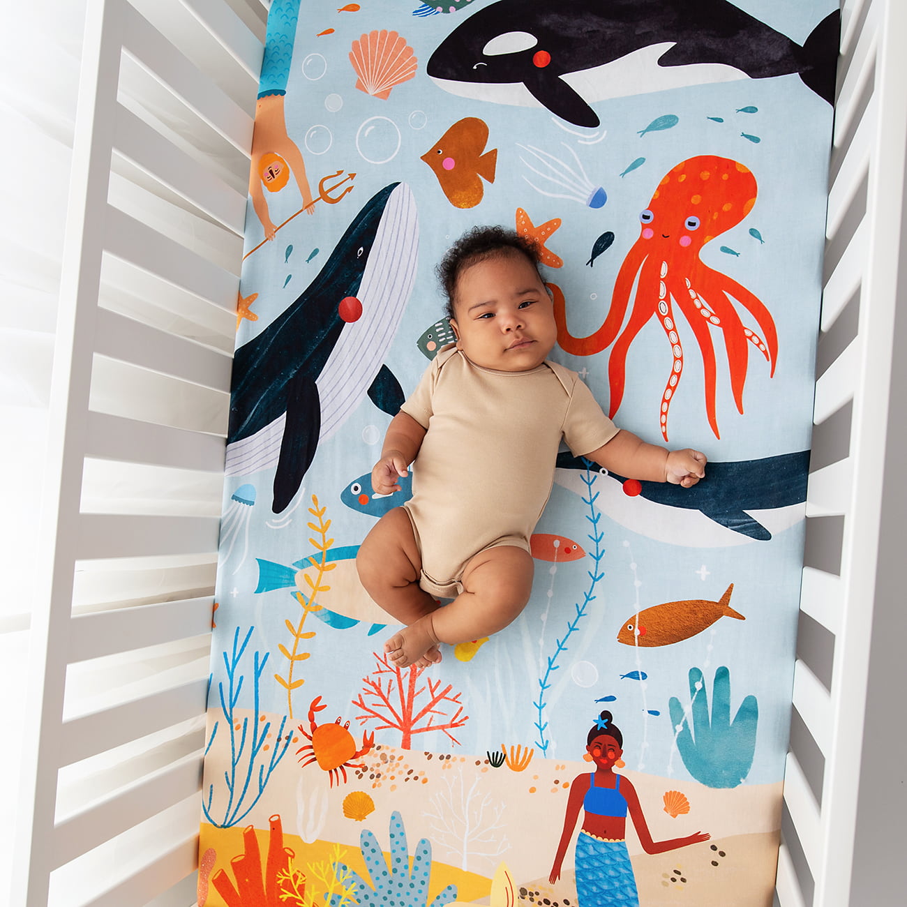 Beyond The Reef Standard Size Crib Sheet