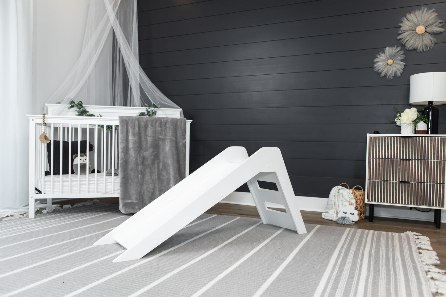 Modern White Indoor Slide