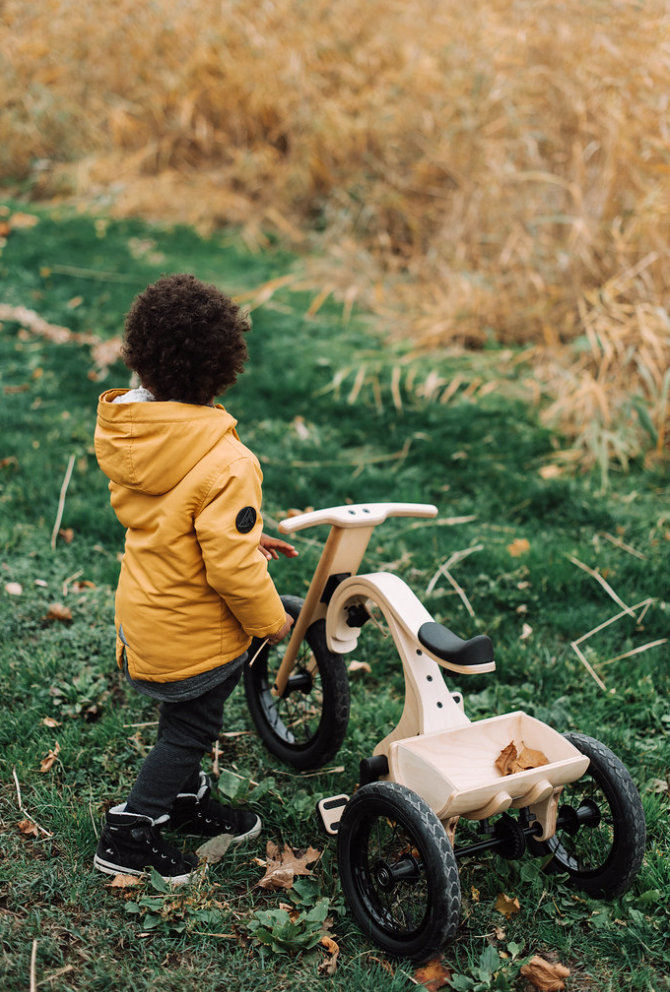 Tricycle Add-on For The 3in1 Bike Birch Wood - Oliver Ruffus