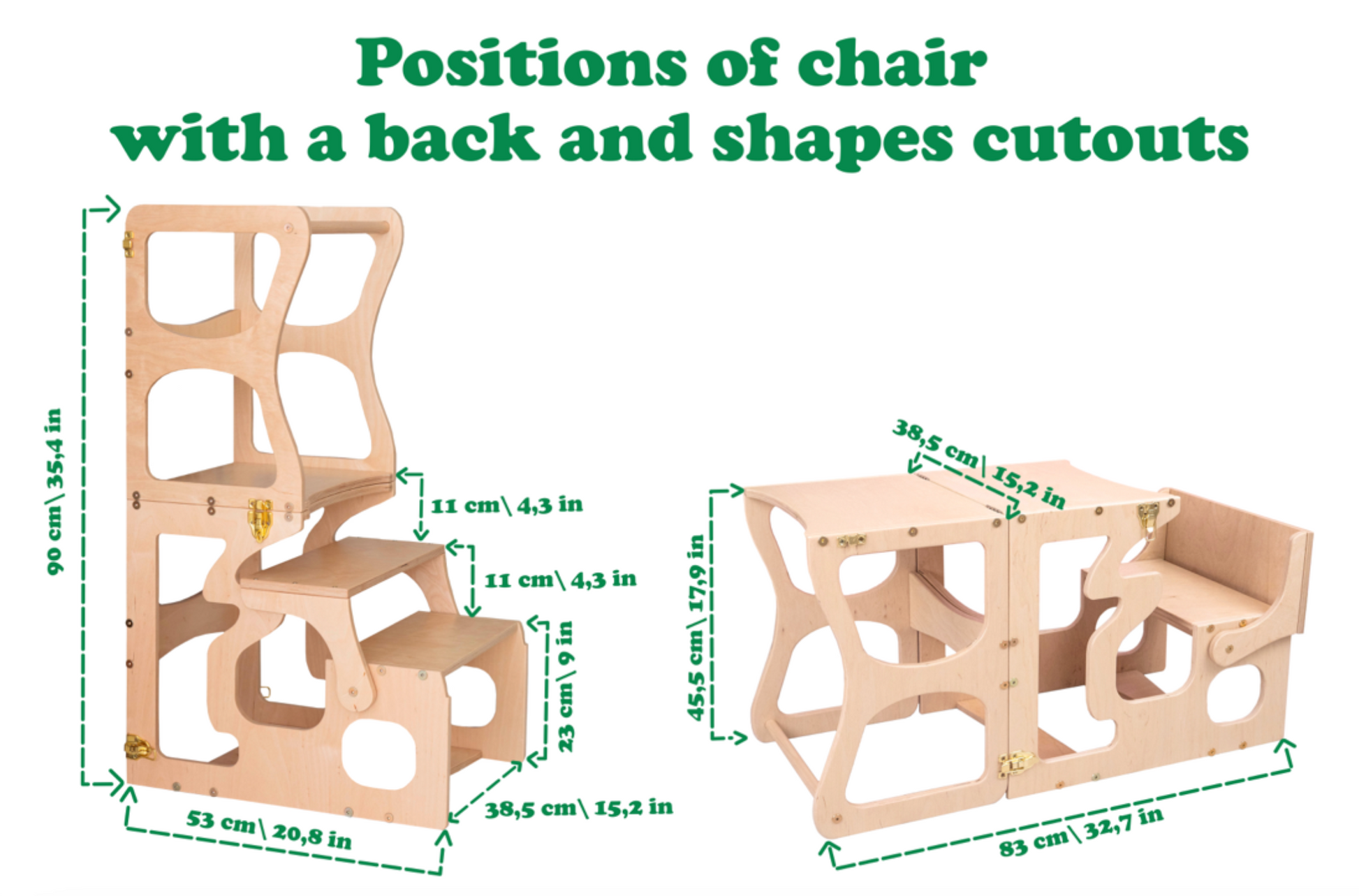 Convertible Kitchen Tower and Writing Desk, 2-in-1 Learning Helper - Oliver Ruffus