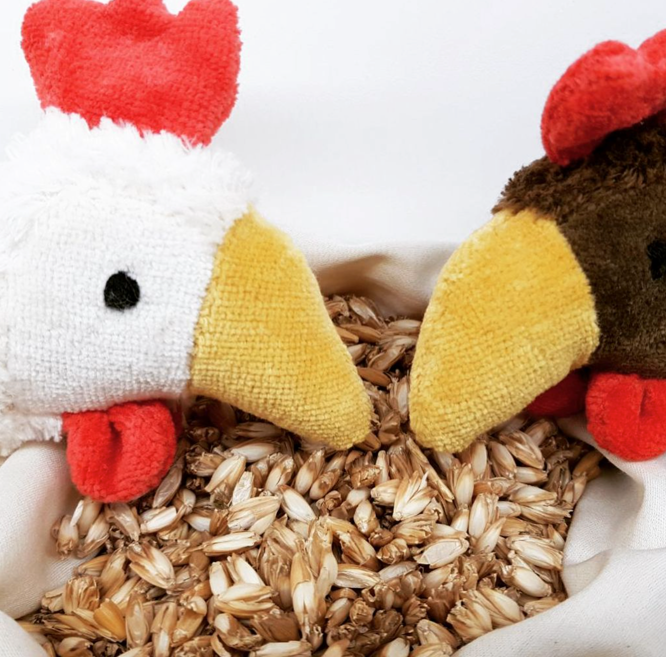 Cuddly Animal Chicken Large | White Warming Pillow - Oliver Ruffus