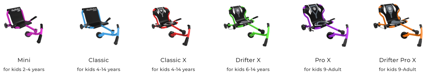 EzyRoller Mini  | Kids 2-4 yrs | Various Colors