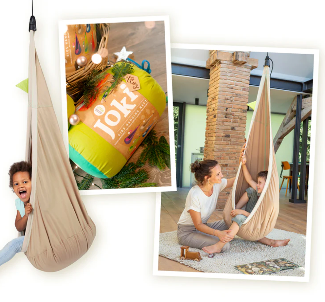 Joki Organic Cotton Kids Hanging Nest with Suspension