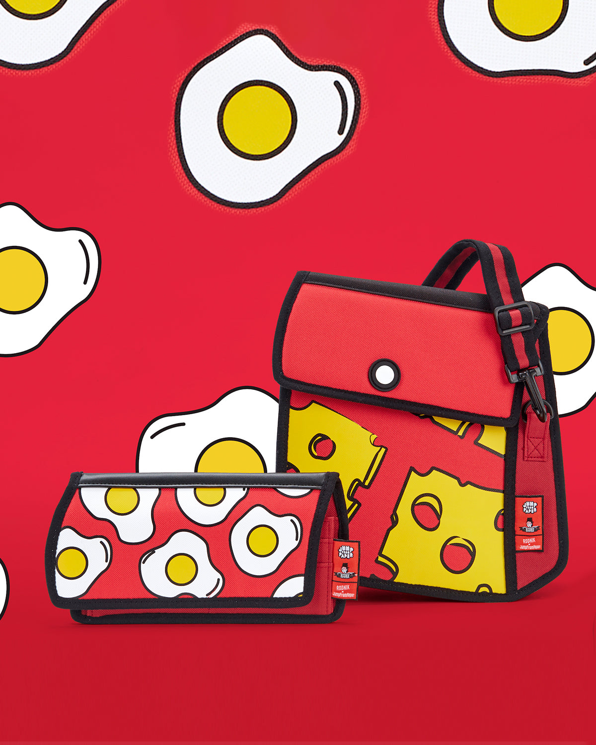 2D Purse POP ART EGG Red