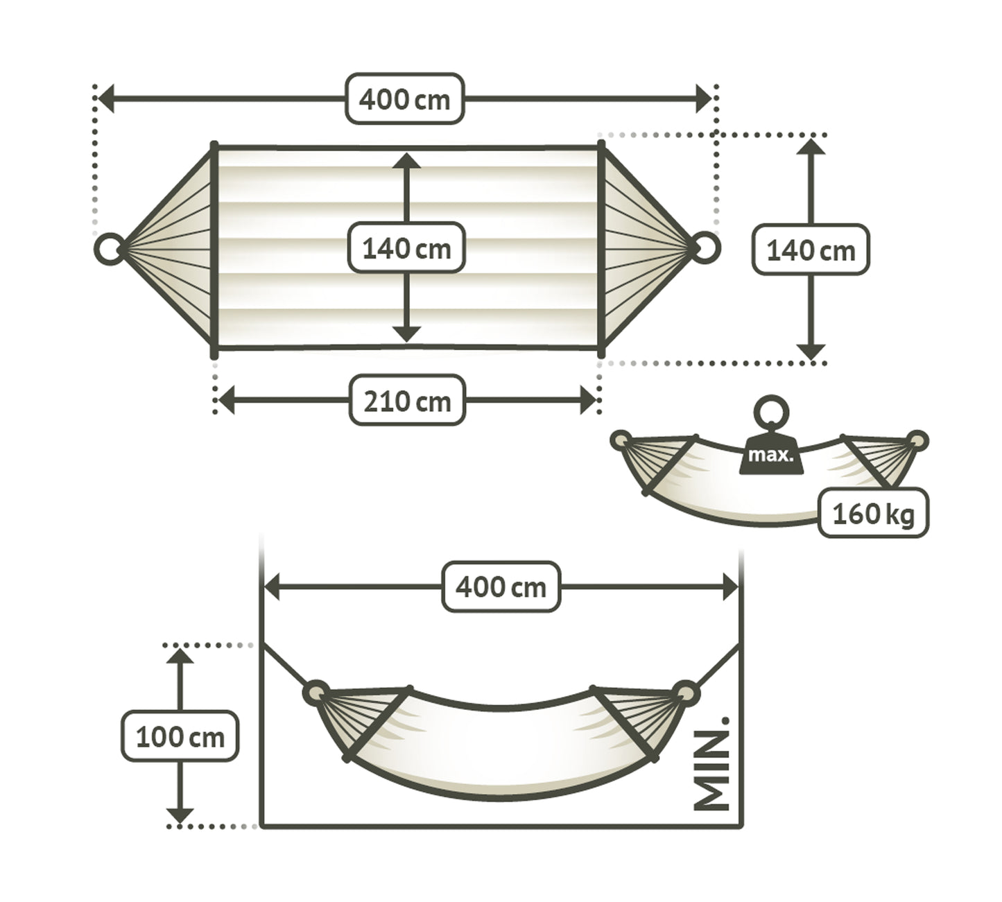 Alabama Spreaderbar Hammock