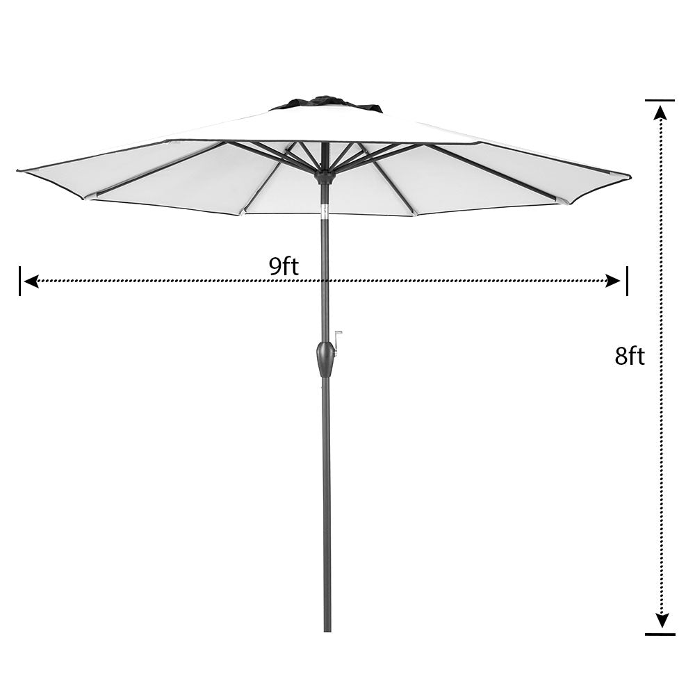 Outdoor/Patio Umbrella 9 ft - Brown Pole