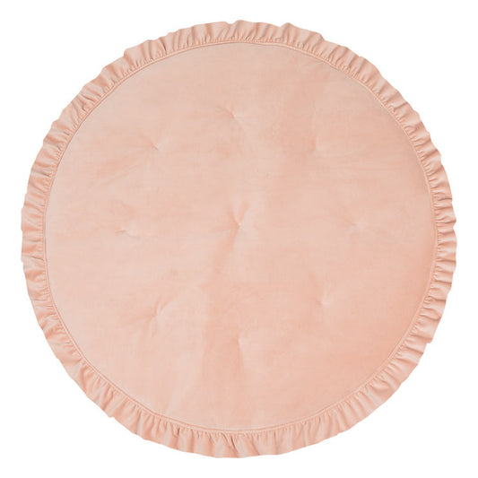 Soft Velvet “Apricot” Mat with Frill