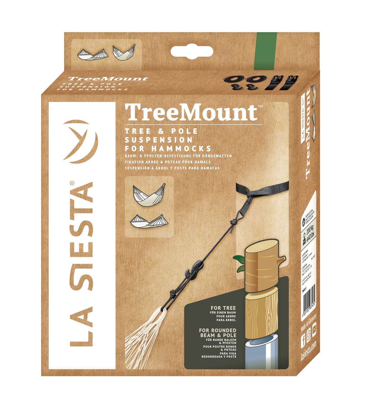 TreeMount Tree and Pole Suspension Set for Hammocks