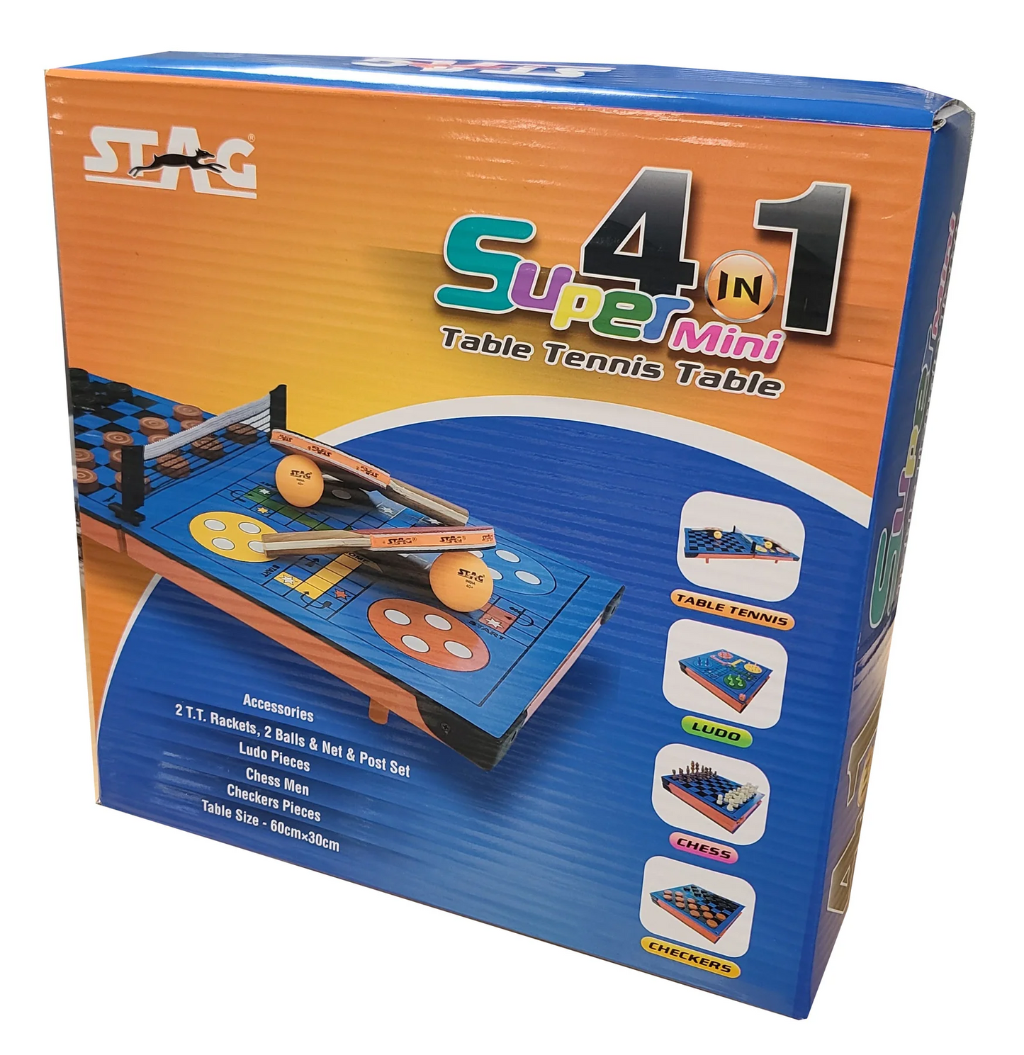 STAG 4-in-1 Super Mini Table Tennis Game Table