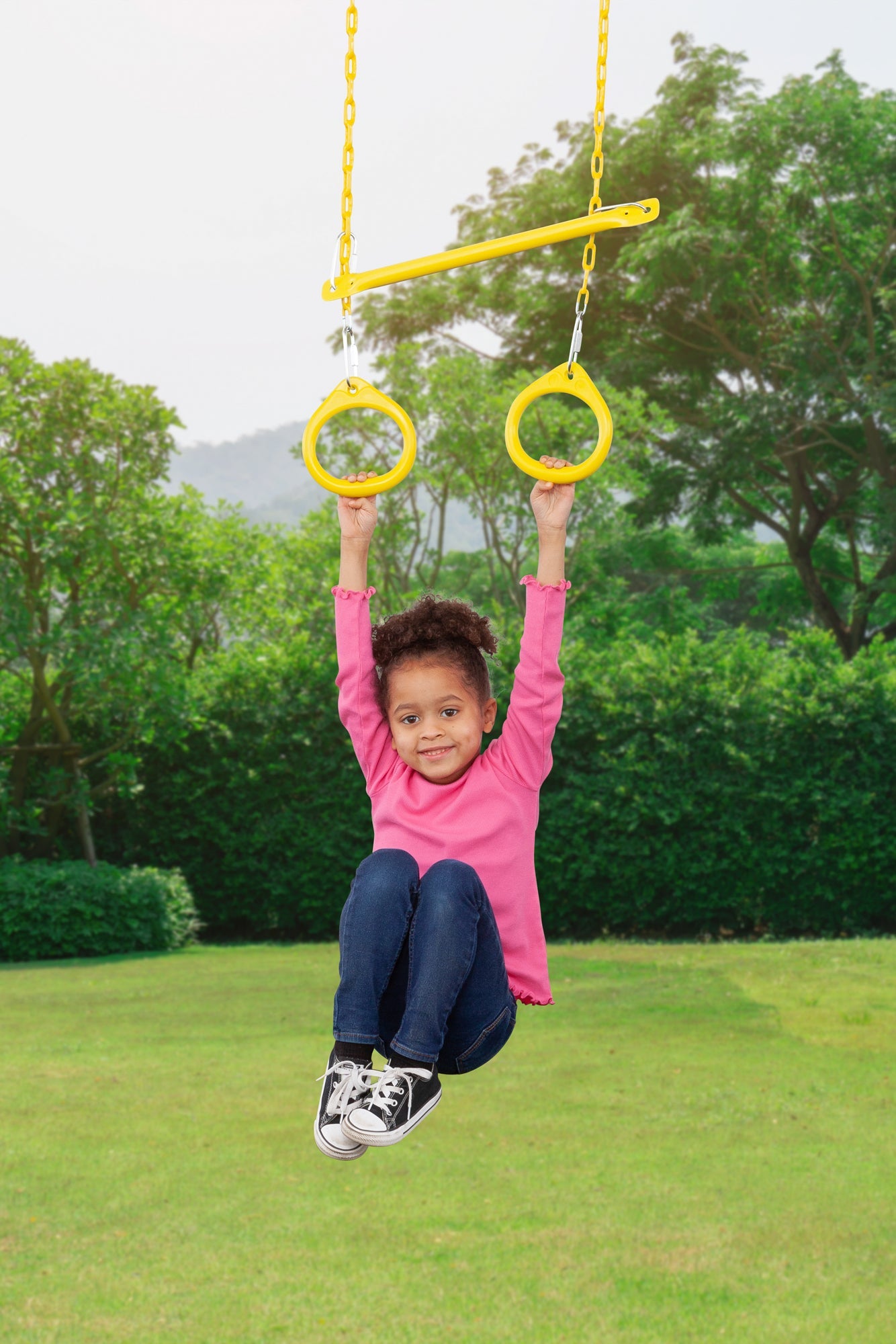 Trailside Wooden Swing Set- Choose from 7 Color Options!