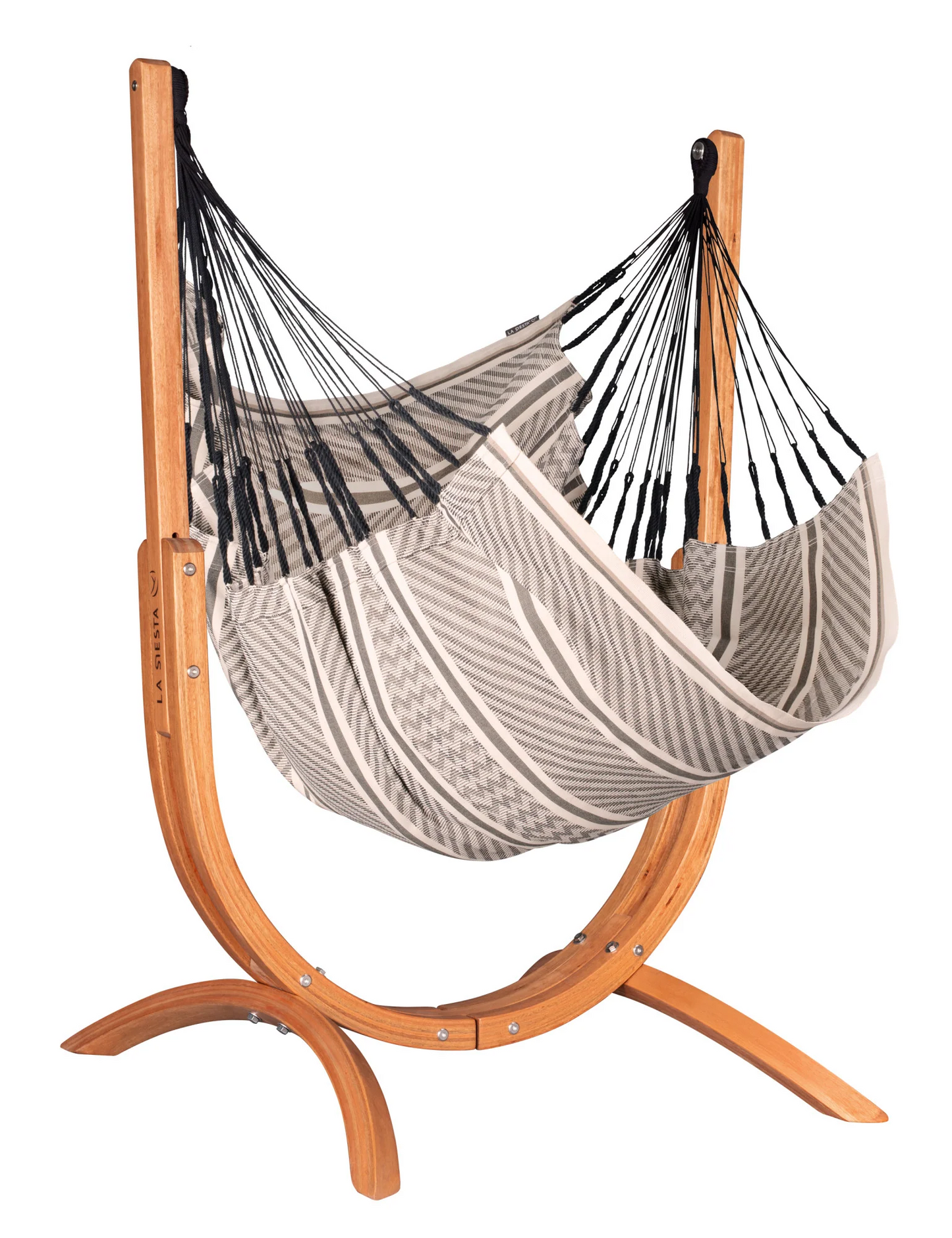 Udine Organic Cotton Hammock Chair with FSC certified Eucalyptus Stand