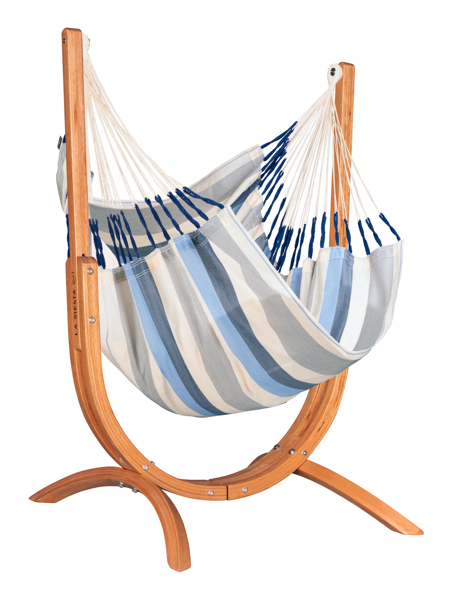 Udine Outdoor Weather-Resistant Hammock Chair with FSC® certified Eucalyptus Stand