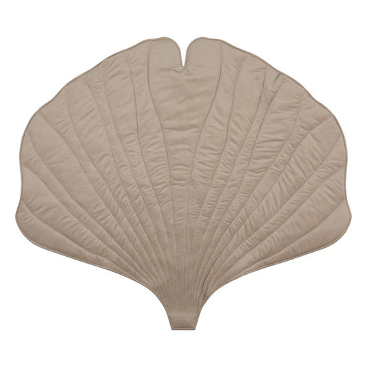 Velvet “Cream” Ginkgo Leaf Mat