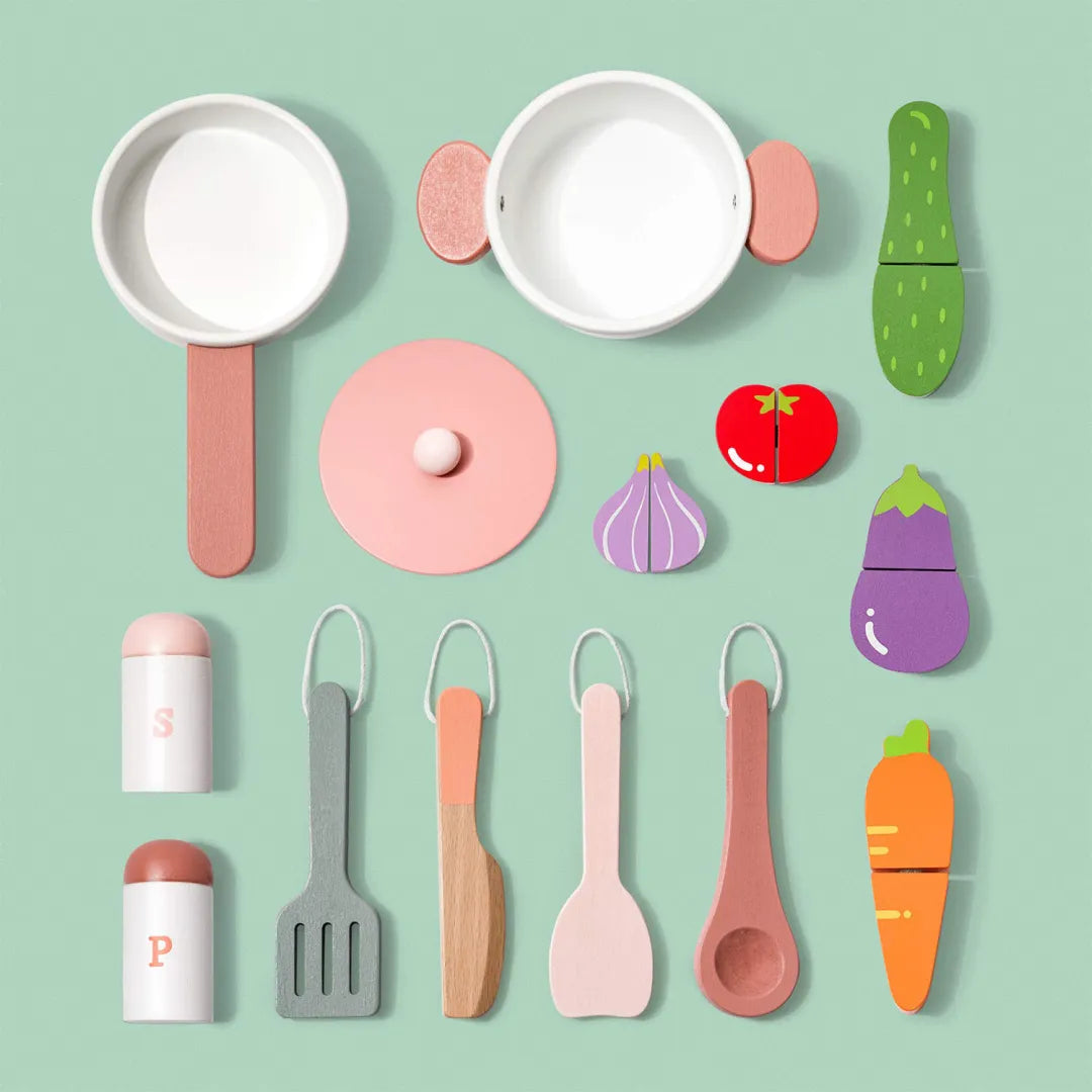 Toddler Kitchen with Play Food - Oliver Ruffus