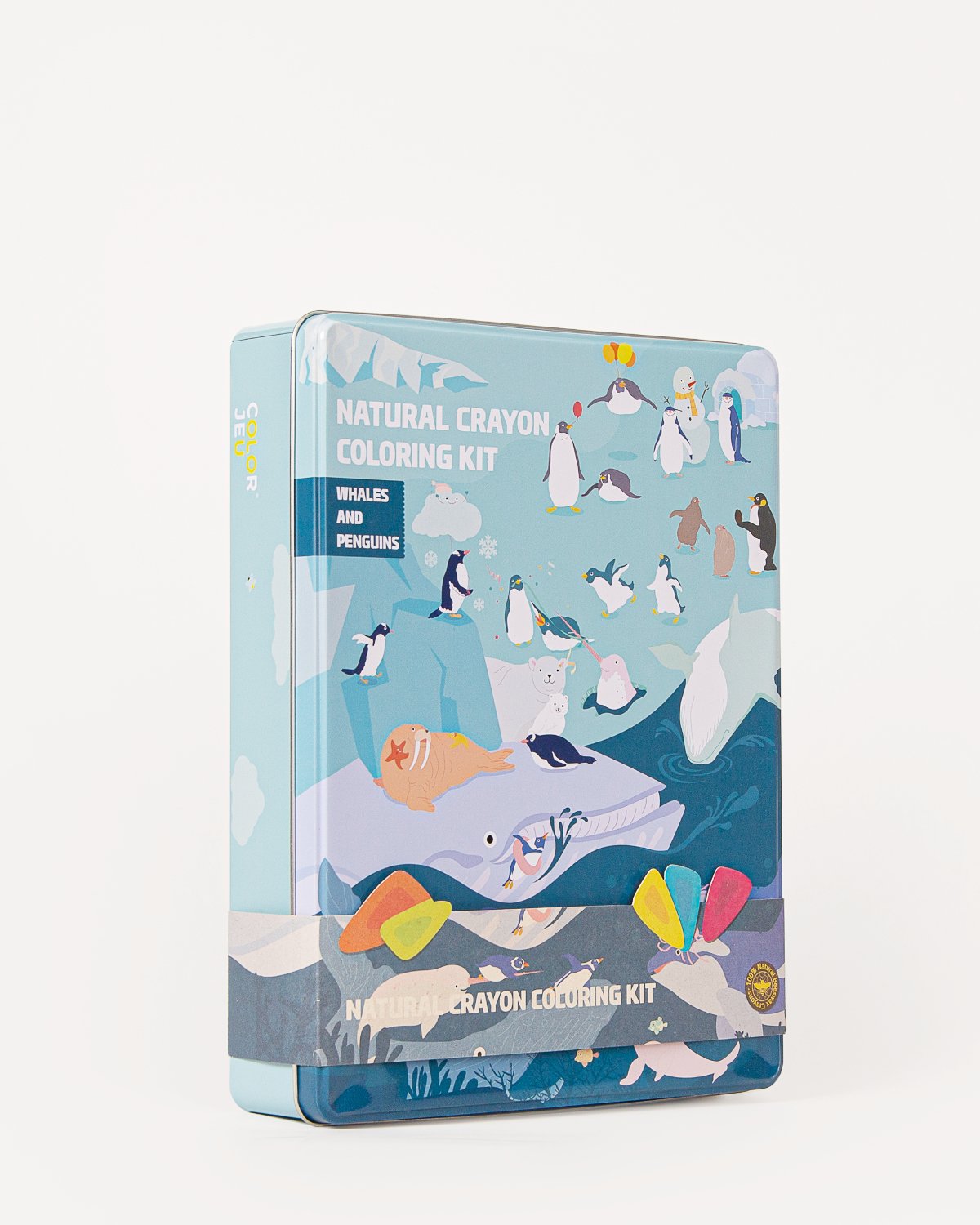 Coloring Kit PARTY SET Whales and Penguins