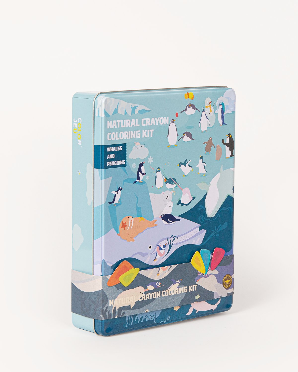 Coloring Kit PARTY SET Whales and Penguins