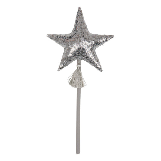 “Silver Sequins” Magic Wand