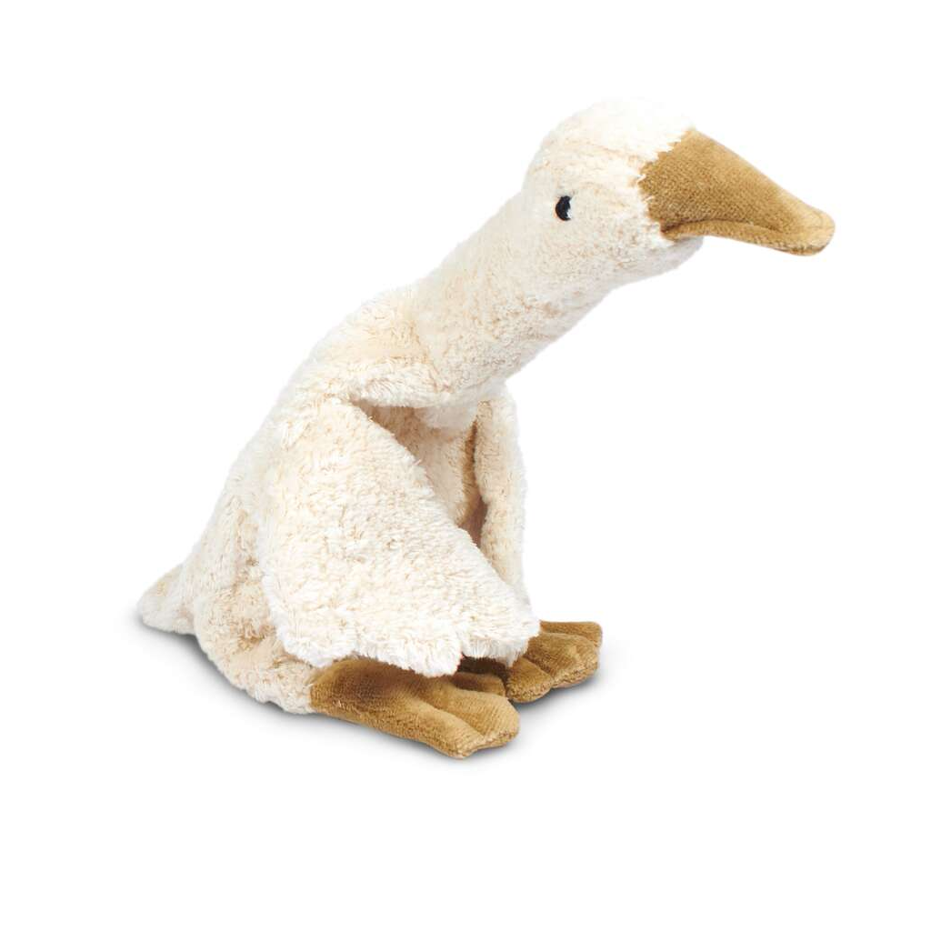 Cuddly Animal Goose Small White | Warming Pillow