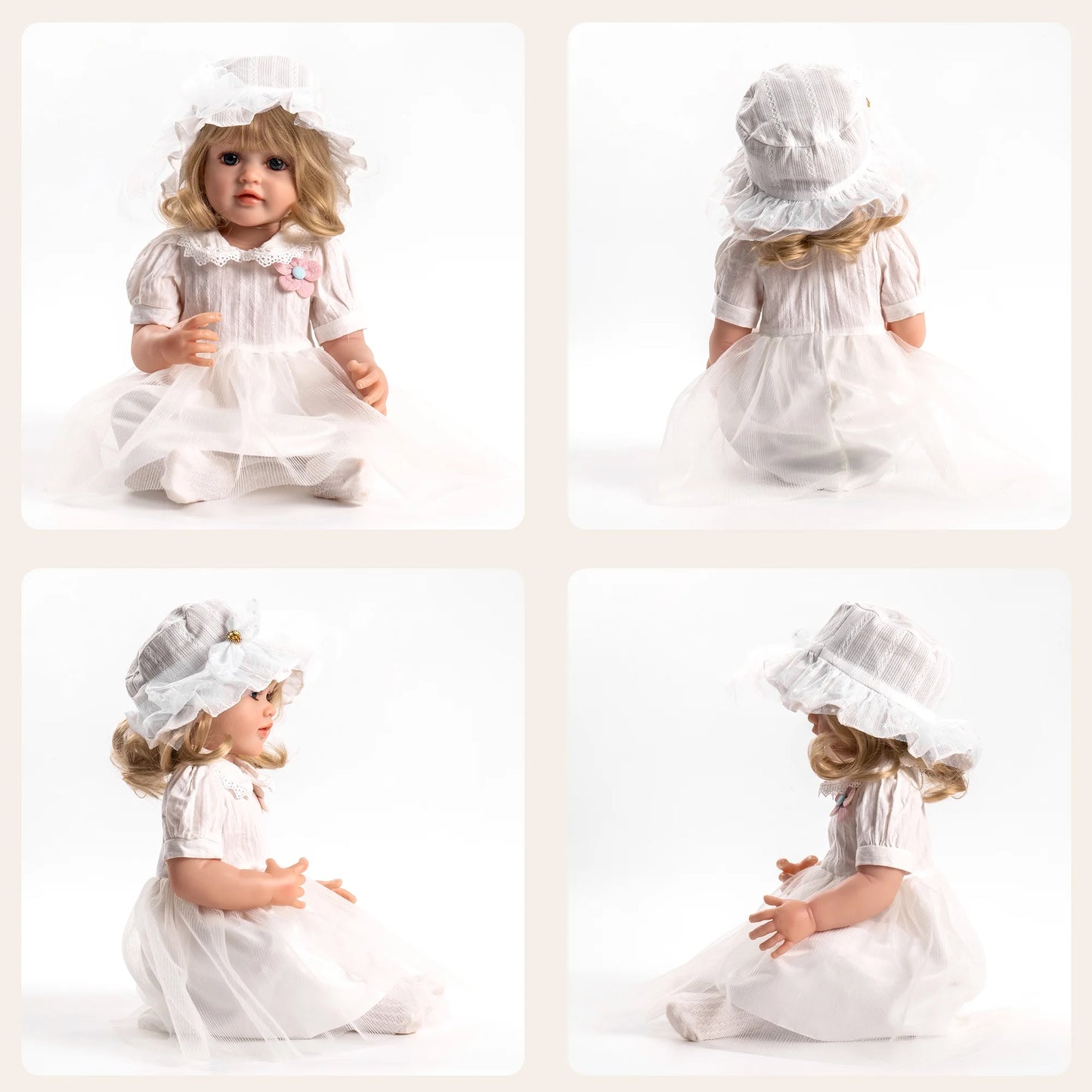 Lifelike Baby Doll 22" with Two Outfits - Oliver Ruffus