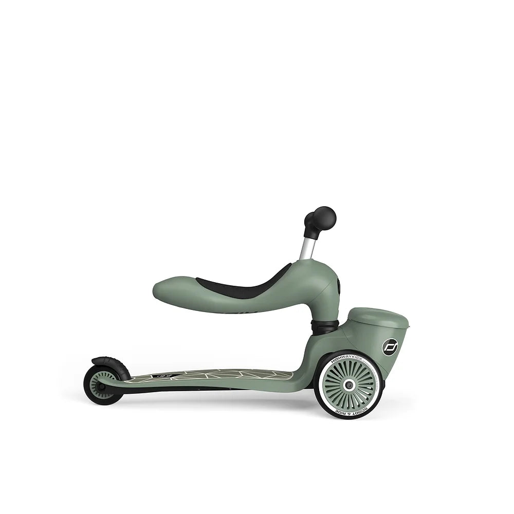 2-in-1 Scooter - Highway Kick 1 Kickboard | Green Lines