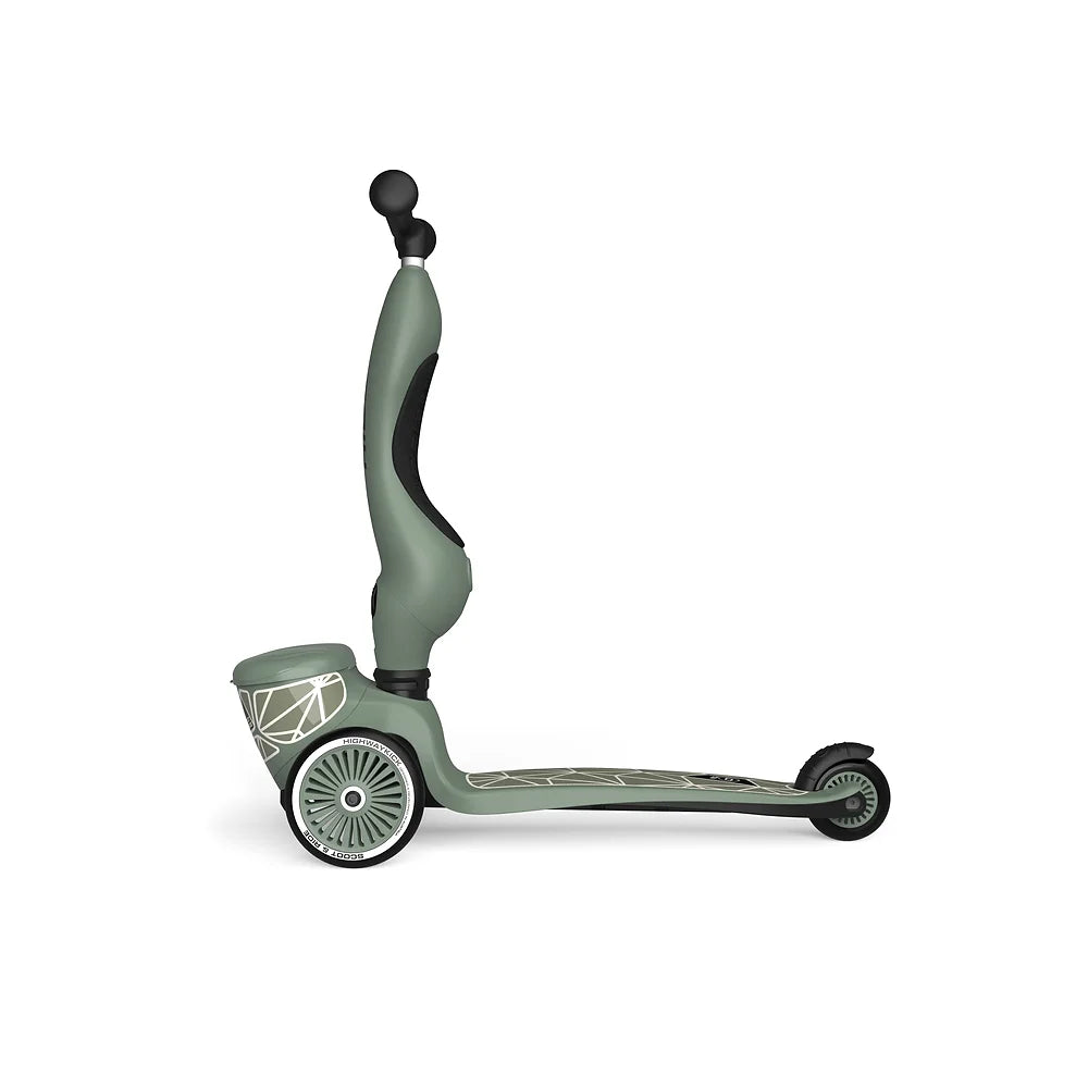 2-in-1 Scooter - Highway Kick 1 Kickboard | Green Lines