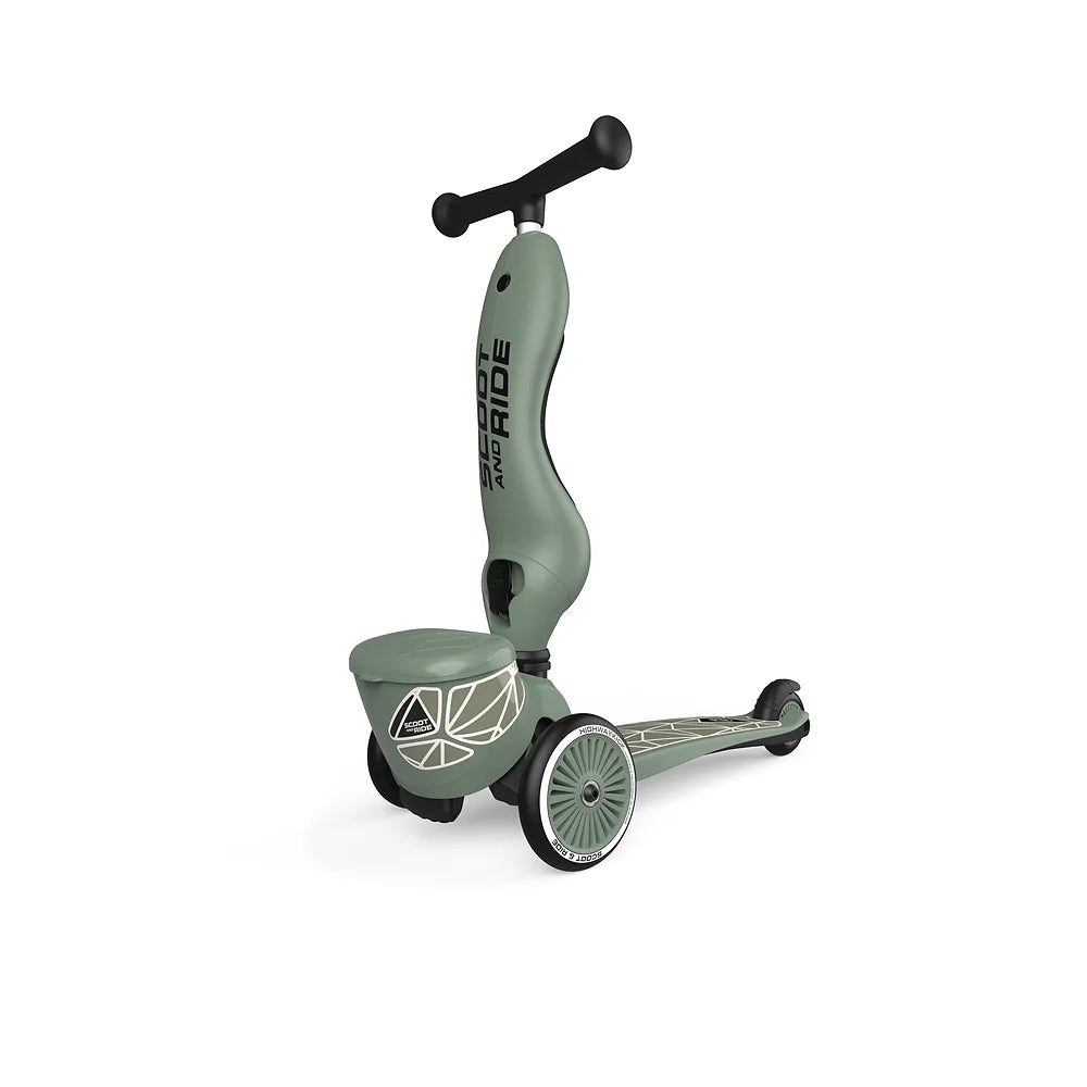 2-in-1 Scooter - Highway Kick 1 Kickboard | Green Lines