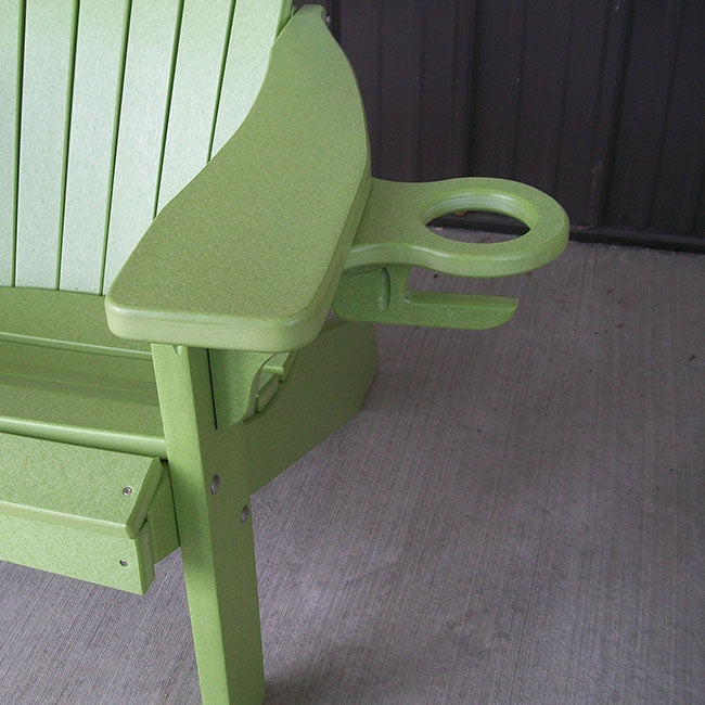 Keystone Amish Co. 5 Foot Milan Recycled Plastic Porch Swing, Lemon Yellow