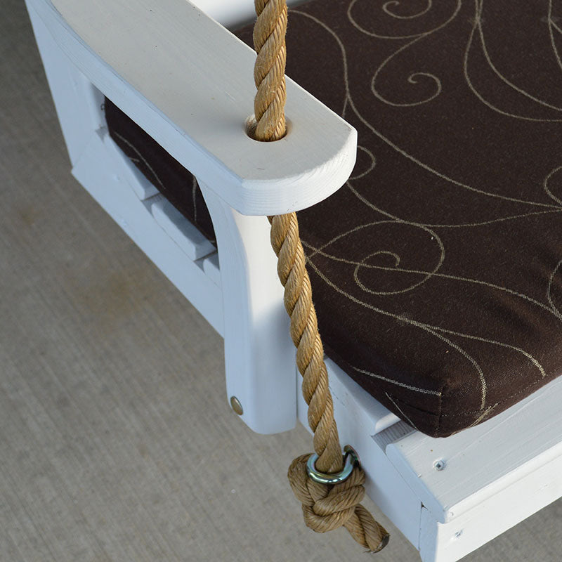 Keystone Amish Co. 4 Foot Milan Recycled Plastic Porch Swing, Tudor Brown