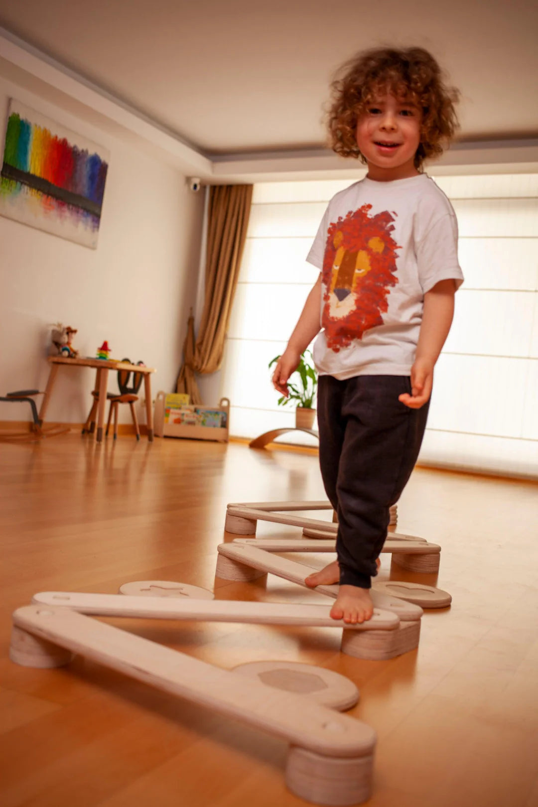 Balance Beam and Stepping Stones Set - Oliver Ruffus