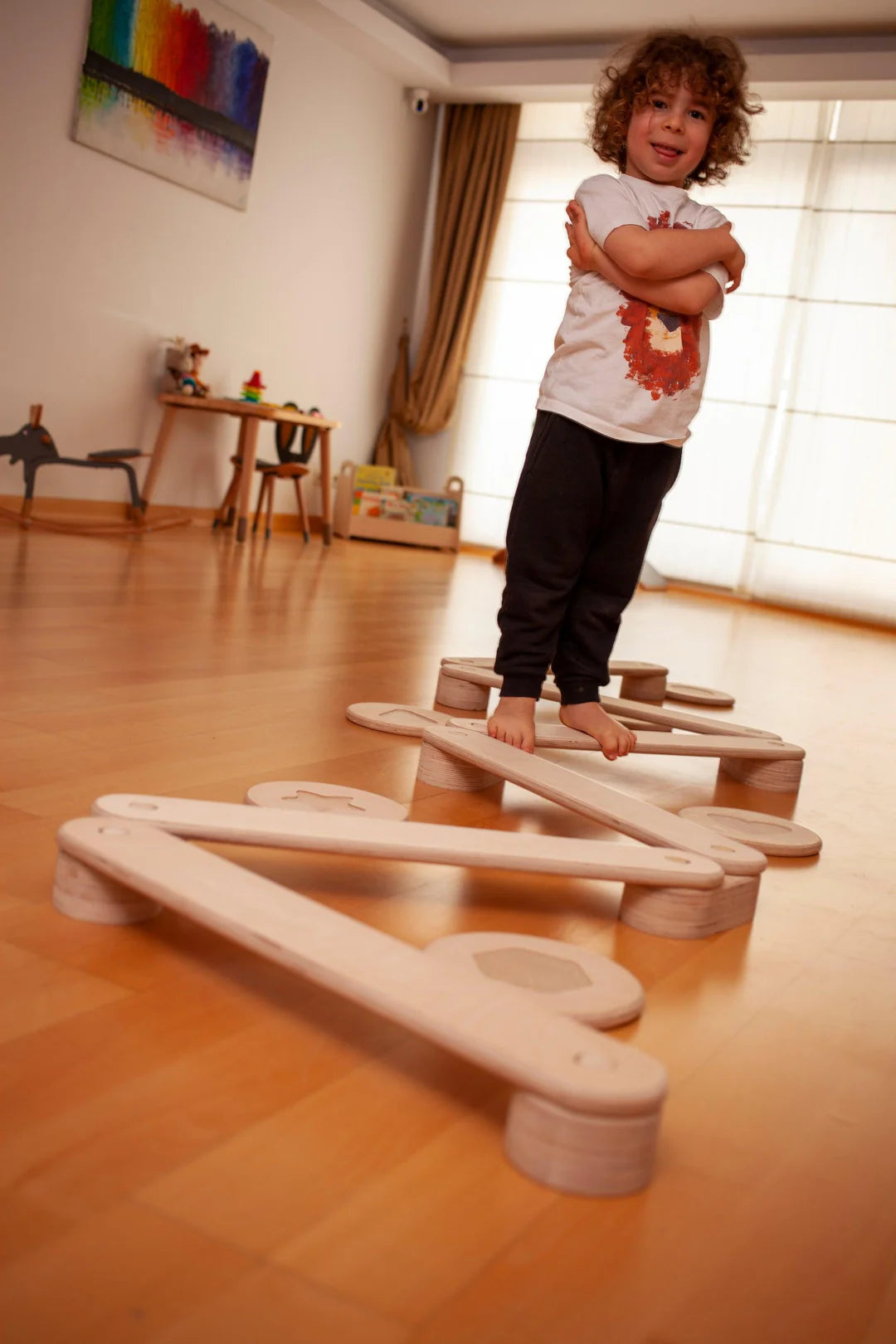 Balance Beam and Stepping Stones Set - Oliver Ruffus