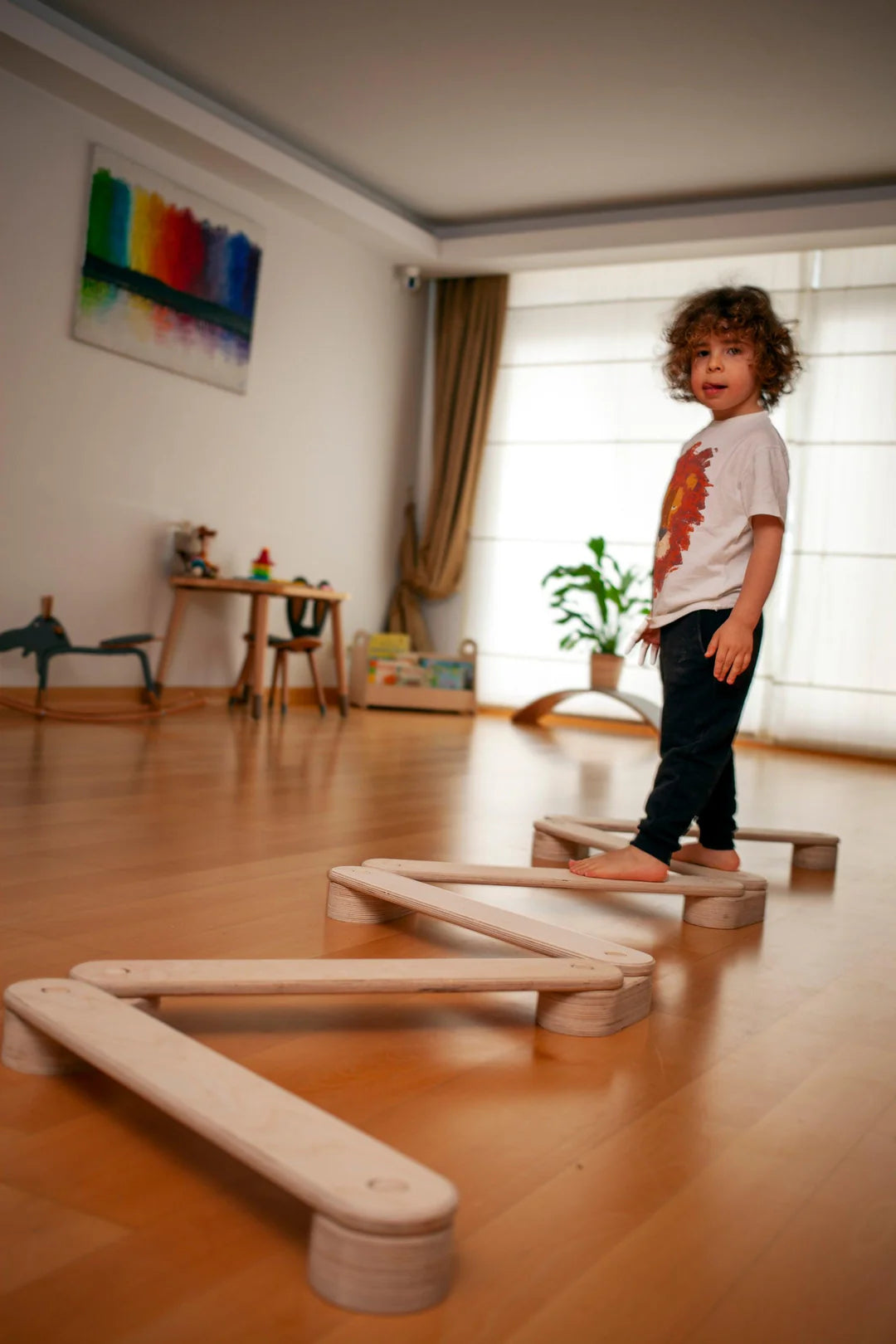 Balance Beam and Stepping Stones Set - Oliver Ruffus