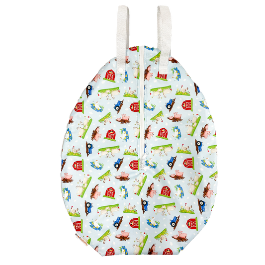 Hanging Wet Bag - Barnyard Babies