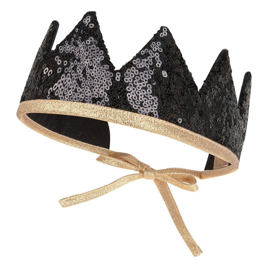 “Black Sequins” Fairy Tale Crown