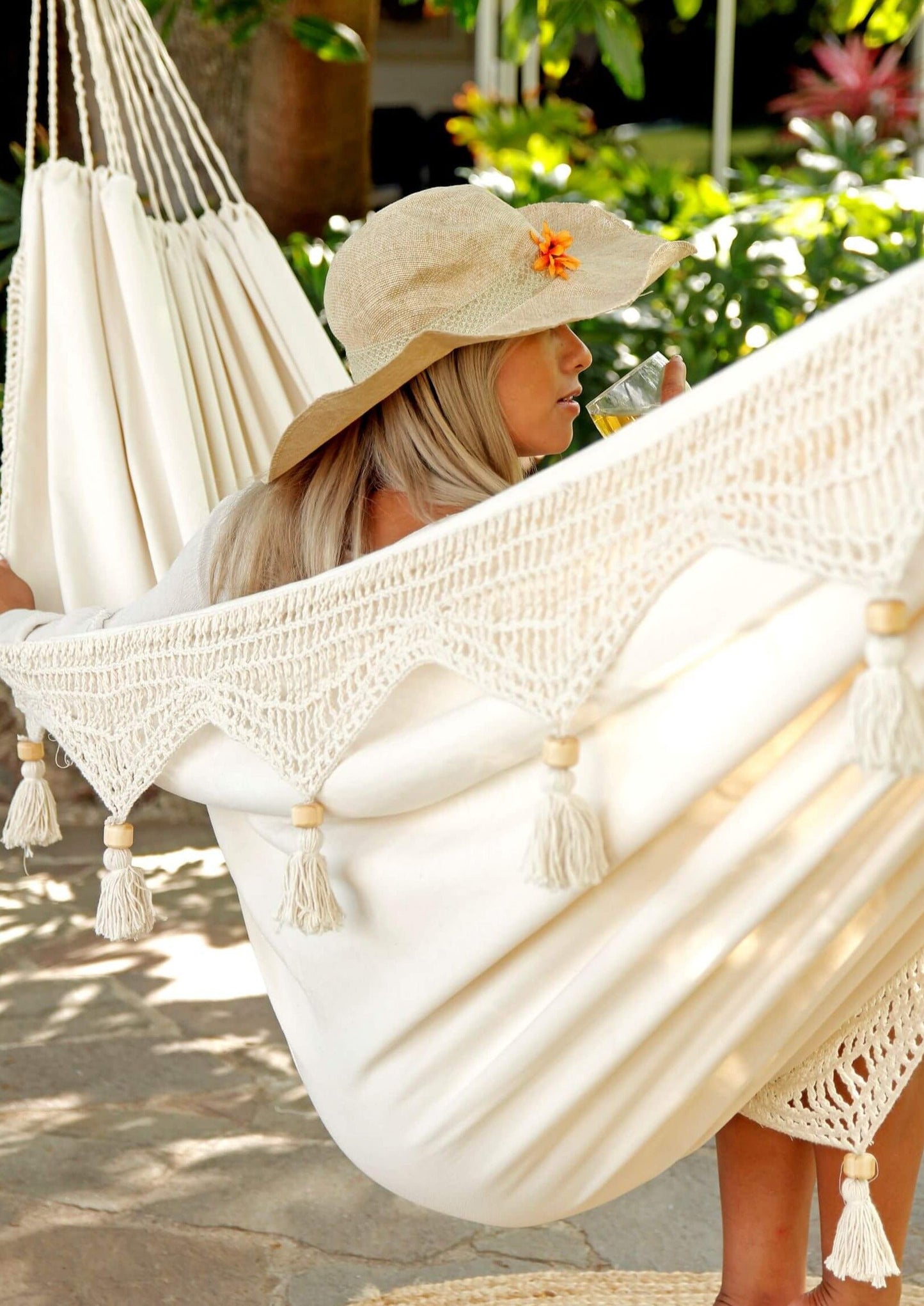 Boho Hammock With Crochet Fringe | DANIELLA