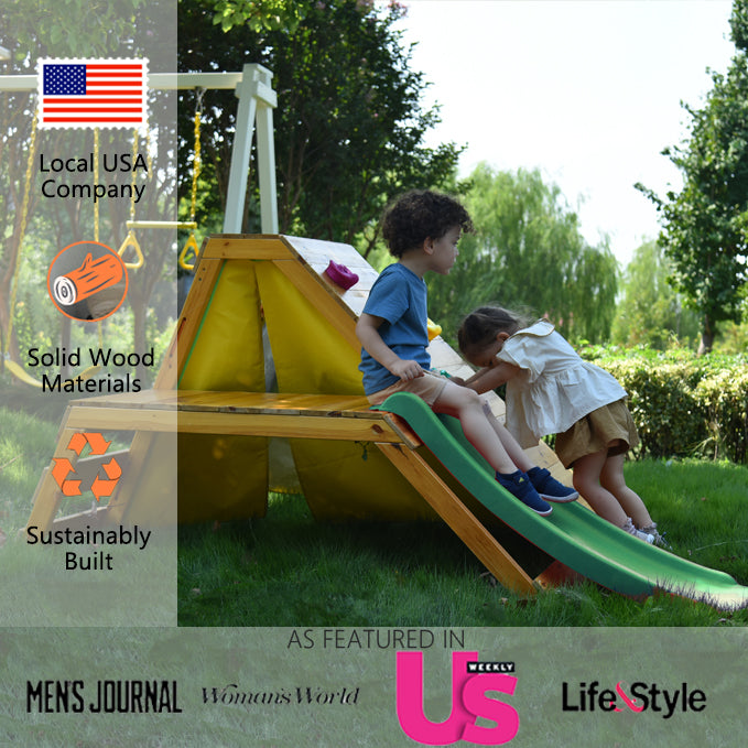 Palm - 5-in-1 Outdoor and Indoor Playground Playset