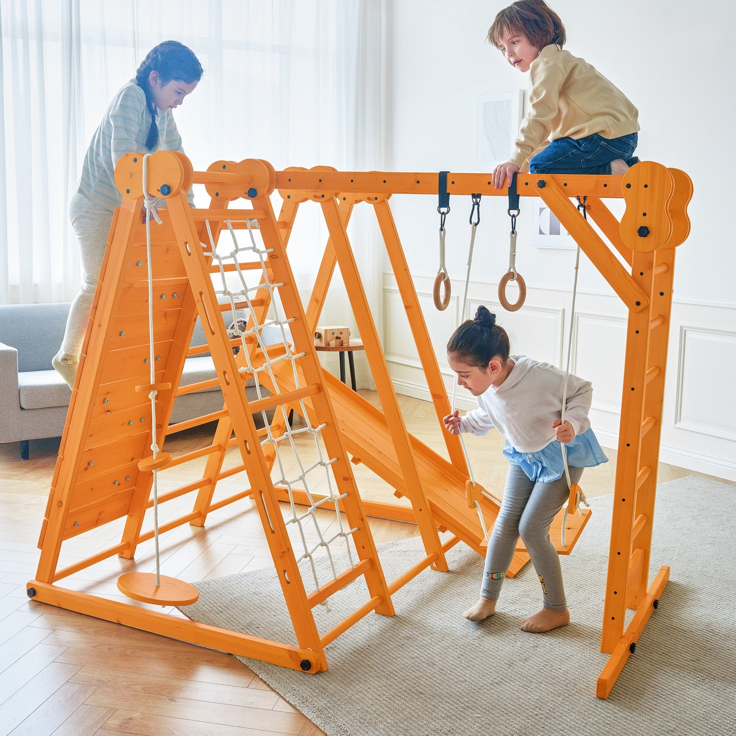 Chestnut - 8-in-1 Jungle Gym for Toddlers