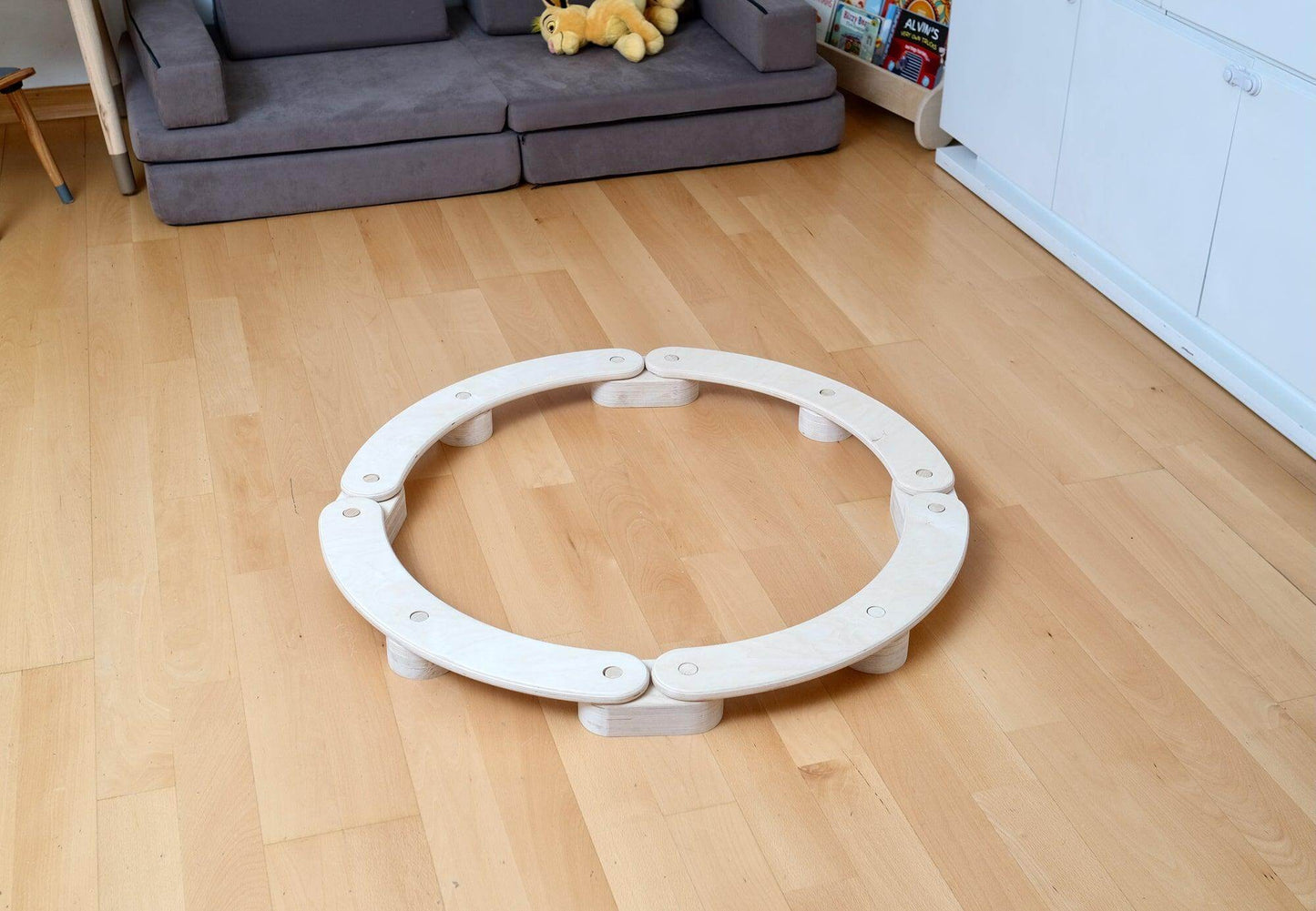 Circular Wooden Balance Beam Set | Montessori