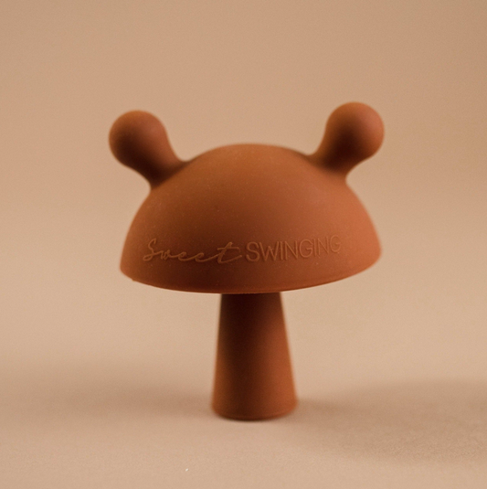 Mushroom Teether-Clay