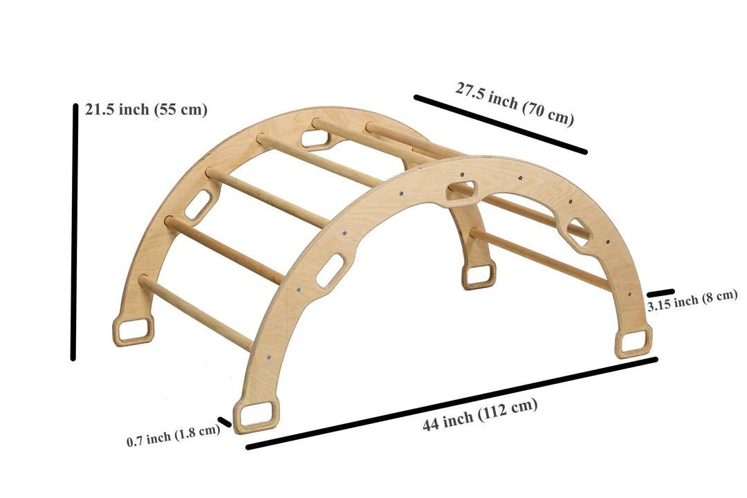 Climbing Arch Rocker with White Star Cushion - Oliver Ruffus