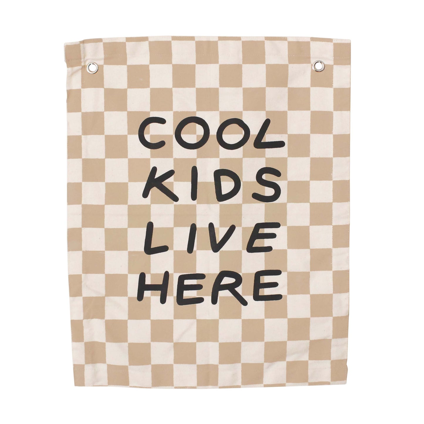 'Cool Kids Live Here' Canvas Wall Banner | Kids Room Décor