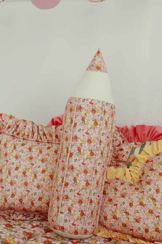 "Spring Garden" Cotton Crayon Pillow