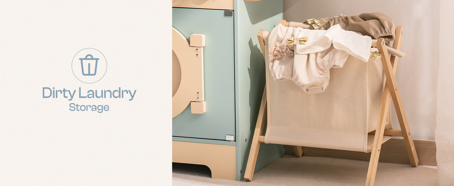 Tiffany Classic Wooden Laundry Set | Blue - Oliver Ruffus