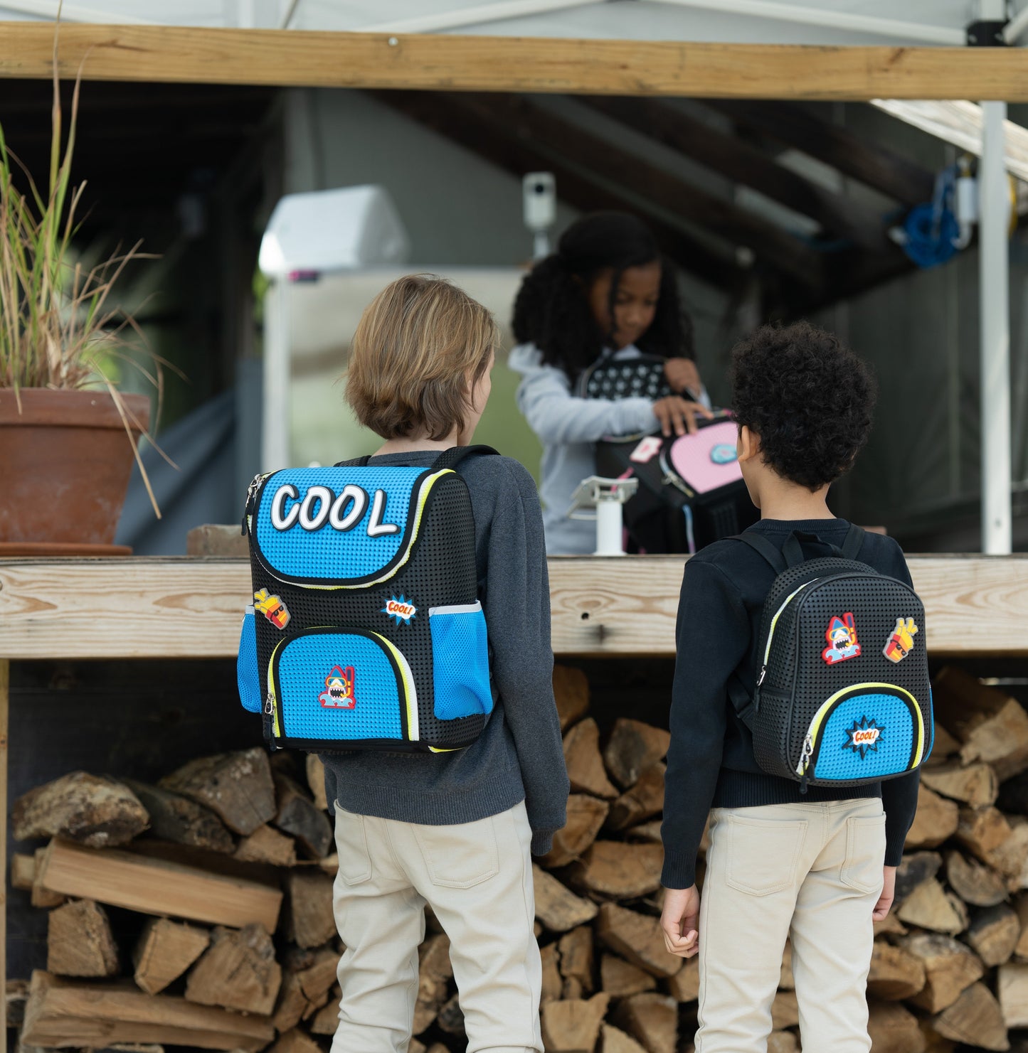 Student Backpack Electric Blue with Nimix Cool Set