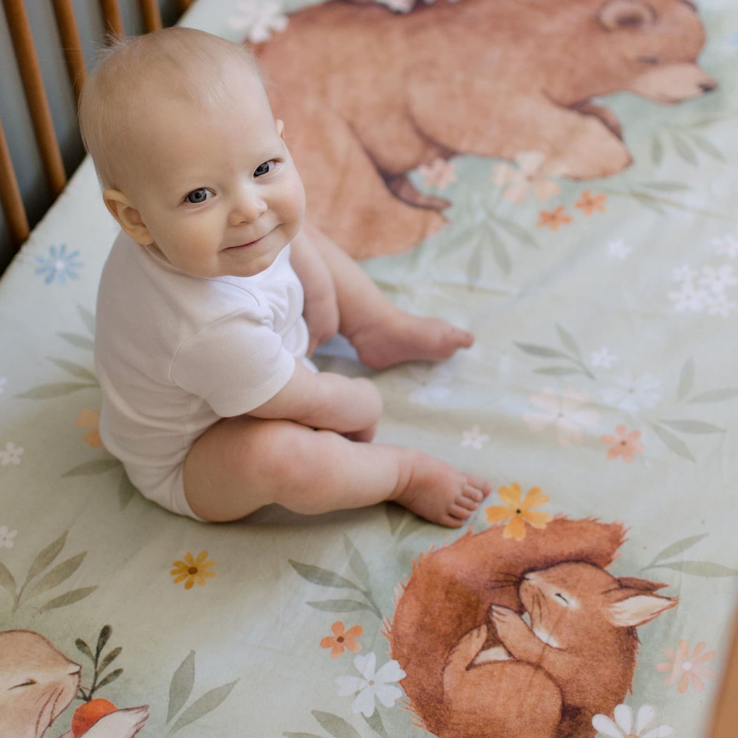 Enchanted Meadow Standard Size Crib Sheet